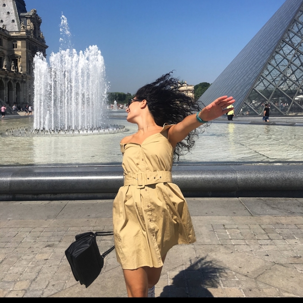 Walter baker beige dress